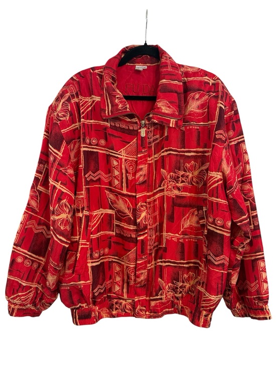 Fuda International Other - Fuda International Vintage Full Zip Bomber Jacket with Silk Outer Shell